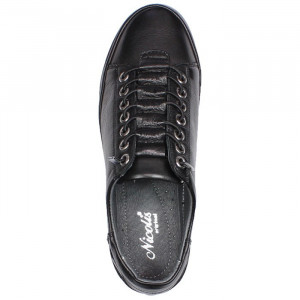 Pantofi dama Nicolis 115740-Negru casual piele naturala cu talpa joasa negru