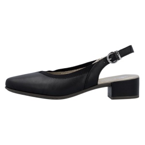 Pantofi dama, Rieker, 47063-00-Negru, casual, piele naturala, cu toc, negru
