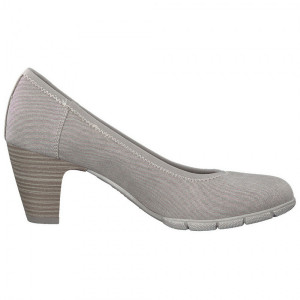 Pantofi dama s.Oliver 5-22405-20-210-Gri casual textil cu toc gri