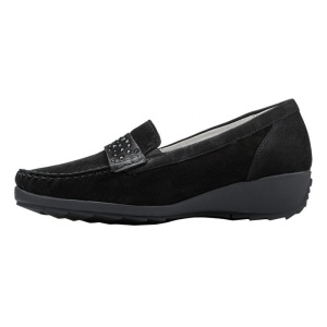 Pantofi dama, Waldlaufer, 348501-162-001-Hanin-Negru, casual, piele naturala, cu talpa groasa, negru