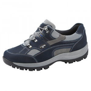 Pantofi dama Waldlaufer 471240-494-312-Holly-Albastru-Inchis sport piele naturala impermeabil cu talpa joasa albastru inchis