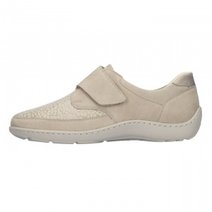 Pantofi dama, Waldlaufer, 496H31-326-554-Henni-Bej, casual, piele naturala, ortopedici, cu talpa joasa, bej