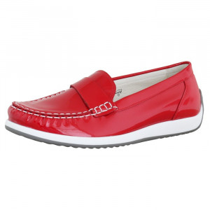 Pantofi dama Waldlaufer 901503-115-222-Hadera-Rosu casual piele naturala cu talpa joasa rosu