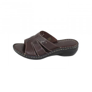 Papuci dama Carla Sellini 517DST981515TDM-Kora-Lux-T-Maro casual piele naturala cu platforma maro