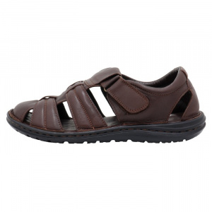 Sandale barbati, Otter, H6202-10-C4-N-Maro, casual, piele naturala, cu talpa joasa, maro
