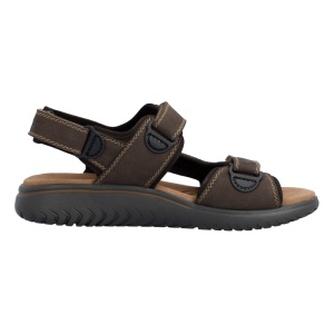 Sandale barbati Rieker 26450-26-Maro casual piele naturala cu talpa groasa maro