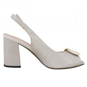 Sandale dama Epica HM3F126-5305-A1021H-03-L-Bej elegant piele naturala cu toc bej