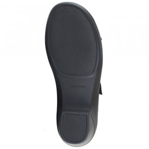 Sandale dama Waldlaufer 653013-868-001-Kirbie-Negru casual piele intoarsa cu toc negru
