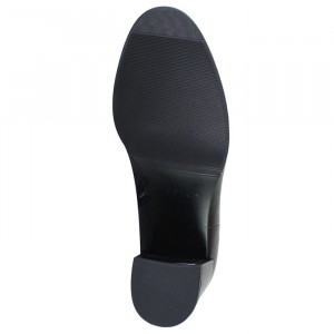 Botine dama Epica QVG092-5-R521-Y001-01-N-Negru elegant piele naturala cu toc negru