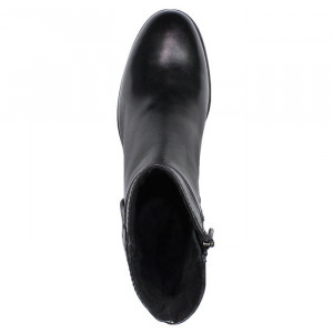 Botine dama Marco Tozzi 2-25399-23-002-Negru casual piele naturala cu toc negru