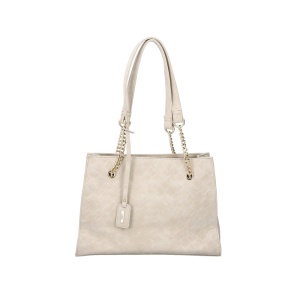 Geanta dama, Rieker, H1336-60-Bej, de mana, piele ecologica, casual, cu accesorii metalice, bej