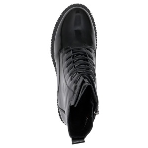 Ghete dama Pass Collection J8B21602-01-L-Negru casual piele naturala cu toc negru