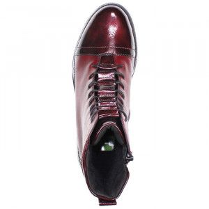 Ghete dama Remonte R6574-35-Bordo casual piele naturala imblanite cu toc bordo
