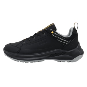 Pantofi barbati, Grisport, 904324-15505D22T-Negru, sport, piele naturala, impermeabil, cu talpa groasa, negru