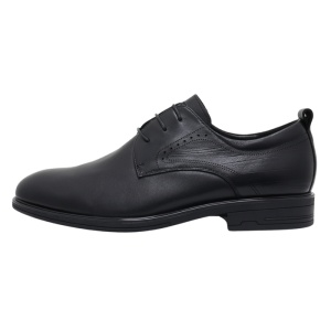 Pantofi barbati, Otter, E6E670004A-01-N-Negru, elegant, piele naturala, cu toc, negru
