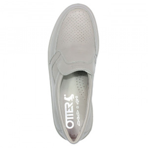 Pantofi barbati Otter OT27850V-14-N-Gri casual piele naturala cu talpa joasa gri