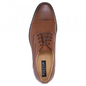 Pantofi barbati Pieton ADI-S-Maro elegant piele naturala cu toc maro