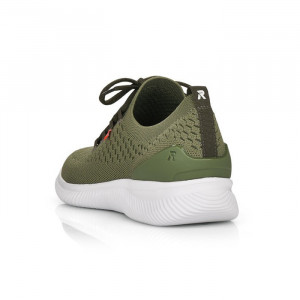 Pantofi barbati Rieker 07402-54-Verde sport textil cu talpa joasa verde