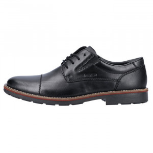 Pantofi barbati, Rieker, 15320-00-Negru, casual, piele naturala, cu toc, negru