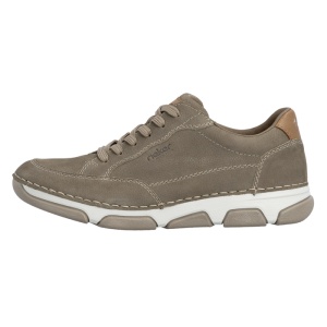 Pantofi barbati, Rieker, 15900-25-Bej, casual, piele naturala, cu talpa joasa, bej