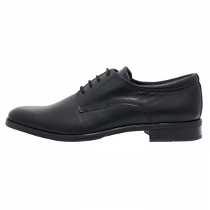 Pantofi barbati, Silesco, 121-S-Negru, elegant, piele naturala, cu toc, negru