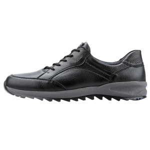 Pantofi barbati, Waldlaufer, 388005-199-001-Helle-Negru, casual, piele naturala, cu talpa groasa, negru