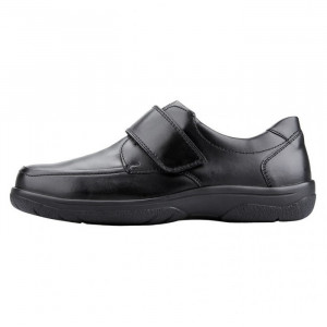 Pantofi barbati, Waldlaufer, 633301-174-001-Ken-Negru, casual, piele naturala, cu talpa joasa, negru
