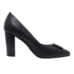 Pantofi dama Epica C03L129-UR1864-ZY35A-01-N-Negru elegant piele naturala cu toc negru