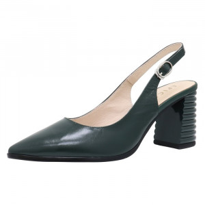 Pantofi dama Epica H4H8380-26265FN-5895-C2-N-Verde elegant piele naturala cu toc verde