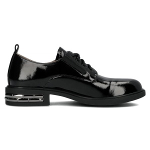Pantofi dama Filippo DP6189-24-BK-L-Negru elegant piele naturala cu toc negru