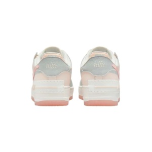 Pantofi dama Nike W Air Force 1 Shadow DZ1847-105-Bej sport piele naturala cu talpa groasa bej