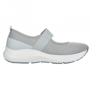 Pantofi dama Rieker 42102-40-Gri casual textil cu platforma gri