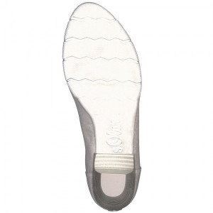 Pantofi dama s.Oliver 5-22405-20-210-Gri casual textil cu toc gri