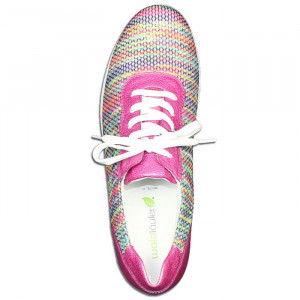 Pantofi dama Waldlaufer 381071-10-1901-Multicolor casual textil cu talpa joasa multicolor