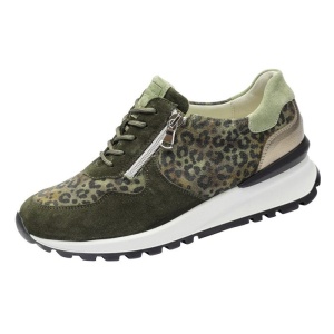 Pantofi dama Waldlaufer 792008-400-066-H-Carolin-Verde sport piele intoarsa cu talpa groasa verde