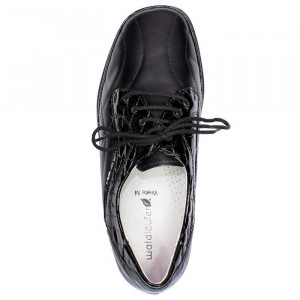 Pantofi dama Waldlaufer 860010-214-001-Moni-Negru casual piele naturala cu talpa joasa negru