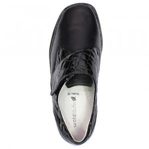 Pantofi dama Waldlaufer 860540-214-001-Moni-Negru casual piele naturala cu talpa joasa negru