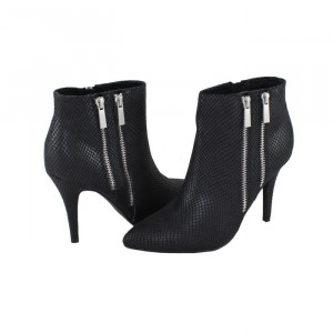 Botine dama Marco Tozzi 2-25330-25-006-Negru elegant textil cu toc negru