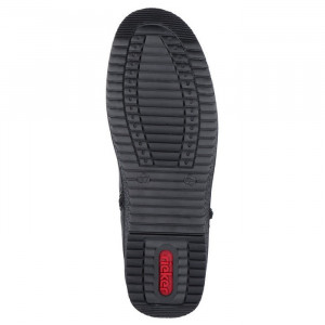 Cizme dama Rieker Y4655-00-Negru casual piele naturala lungi cu platforma negru