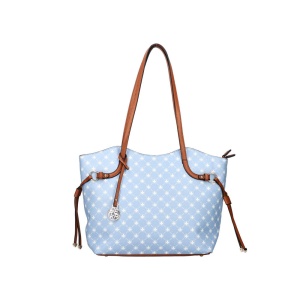 Geanta dama, Rieker, H1052-10-Albastru, shopper, de mana, piele ecologica, casual, cu accesorii metalice, albastru