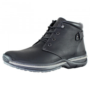 Ghete barbati Bit Bontimes 671-Glow-Negru casual piele naturala cu talpa joasa negru