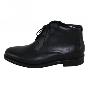 Ghete barbati Waldlaufer 319803-817-001-Henry-Negru elegant piele naturala cu toc negru