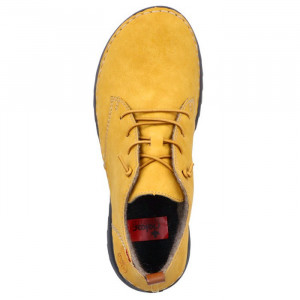 Ghete dama Rieker 51510-68-Galben casual piele ecologica cu talpa joasa galben