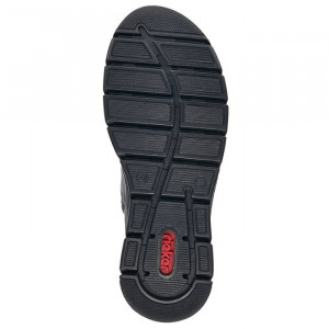 Ghete dama Rieker 55013-35-Albastru-Inchis casual piele ecologica cu talpa joasa albastru inchis