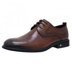 Pantofi barbati Otter E6E620006B-02-N-Maro elegant piele naturala cu toc maro