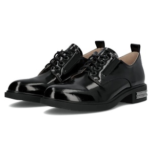 Pantofi dama Filippo DP6189-24-BK-L-Negru elegant piele naturala cu toc negru