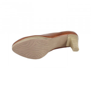 Pantofi dama Marco Tozzi 2-22408-34-Maro casual piele naturala cu toc maro