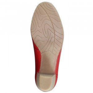 Pantofi dama Marco Tozzi 2-22420-32-533-Rosu casual piele naturala cu toc rosu