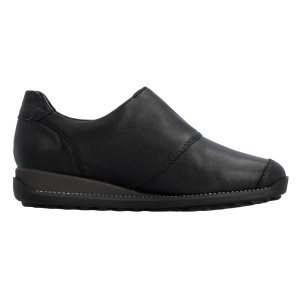 Pantofi dama Rieker 44295-00-Negru casual piele naturala impermeabili cu talpa joasa negru