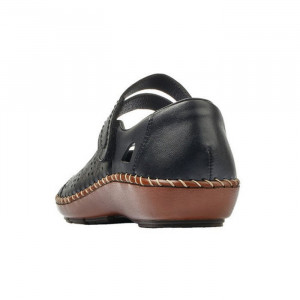 Pantofi dama Rieker 44875-00-Negru casual piele naturala cu talpa joasa negru